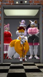 3d 3d_(artwork) 3d_model 3girls 9:16 amy_rose anthro axel_in_harlem balls bat big_ass big_breasts big_penis blaze_the_cat breasts cane canid canine casual casual_nudity clothed clothing digital_media_(artwork) elevator exposed_torso felid feline female femboy footwear genitals group gynomorph handwear hedgehog hi_res huge_ass huge_breasts i_put_the_new_forgis_on_the_jeep intersex legwear looking_at_viewer male meme mobian mobian_(species) mobian_bat nude ok_bruh penis public public_nudity rouge_the_bat rouge_the_bat_(warfaremchine) sega size_difference smaller_male sonic_(series) sonic_adventure_2 sonic_the_hedgehog_(series) source_filmmaker tails tails_the_fox teasing thigh_highs vamonos_de_fiesta_a_factory wide_hips