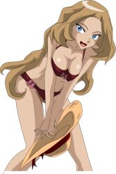 alluring bent_over bikini blue_eyes breasts deviantart fallere825 hat looking_at_viewer open_mouth pokemon pokemon_xy seductive serena_(pokemon) serena_(pokemon_games) smile sun_hat