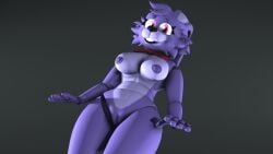 16:9 2019 3d_(artwork) animatronic anthro black_nose bonnie_(fnaf) bow_tie breasts buckteeth digital_media_(artwork) female five_nights_at_freddy's genitals grey_background hair hi_res lagomorph leporid looking_at_viewer machine mammal margevonn multicolored_body nipples open_mouth pink_eyes purple_body purple_hair purple_nipples purple_pussy pussy rabbit robot rule_63 scottgames simple_background solo source_filmmaker teeth two_tone_body video_games widescreen