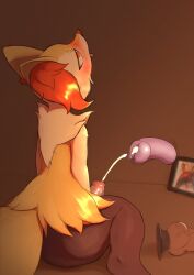 animal_penis anthro biped blush bodily_fluids braixen cum ear_tuft ejaculation erection femboy fukashinx generation_6_pokemon genital_fluids genitals hi_res male male_only masturbation neck_tuft nintendo orange_body penile penile_masturbation penis pokémon_(species) pokemon pokemon_(species) rear_view red_eyes sex_toy tongue tongue_out tuft video_games white_body yellow_body