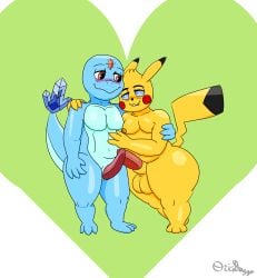 absurd_res animal_genitalia anthro balls bedroom_eyes blind blush charmander cosplay_pikachu duo embrace erection fan_character gem generation_1_pokemon genital_slit genitals hi_res hug ice leaning leaning_on_another magic_user male male/male narrowed_eyes nintendo nude ori-doggo penis pikachu pokemon pokemon_(species) pose romantic romantic_couple seductive sheath side_by_side slit sparky_(ori-doggo) tapering_penis thick_thighs video_games