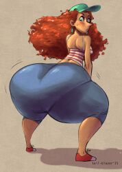 ass big_ass big_butt big_hair bottom_heavy bubble_ass bubble_butt crop_top curly_hair disney earrings fat_ass fat_butt female female_only green_eyes huge_ass huge_butt inner_workings kate_(inner_workings) large_ass large_butt light-skinned_female light_skin long_hair looking_back massive_ass massive_butt pointy_nose shaking_ass shaking_butt striped_shirt sun_hat tail-blazer thick_ass thick_thighs twerking wide_hips