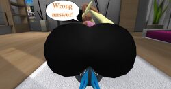3d 3d_(artwork) big_ass bubble_butt excessive_size female huge_ass lopunny lucario pokemon pokemon_(species) tagme zer0264