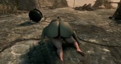 3d animated ass bethesda_softworks big_ass big_butt black_hair bouncing_ass butt exposed_ass female futa_on_female futanari human human_female light-skinned_female light_skin mp4 naked nude nude_female orc orc_futanari sex skyrim sound the_elder_scrolls video