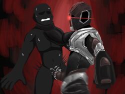 androgynous bakaiju choking cyborg lobotomy_corporation project_moon red_fixer tagme