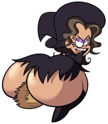 1girls 2022 bbw big_ass big_butt brown_hair commission exposed_ass female halloween holidays light-skinned_female light_skin massive_ass massive_butt mature_female morag_(the_loud_house) nickelodeon oboithisisfunky tagme the_loud_house white_background wide_hips witch witch_costume witch_hat