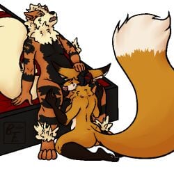 anthro arcanine canid canine duo emarcanine fellatio female fox generation_1_pokemon lila_fox male male/female mammal nintendo oral penile pokemon pokemon_(species) psycoticsnake sex video_games