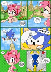 amy_rose badnik classic_amy_rose classic_sonic comic public public_bath public_nudity raianonzika sonic_(series) sonic_cd sonic_the_hedgehog text zerbukii