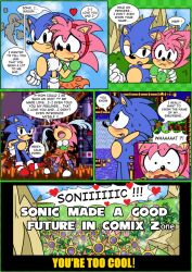 amy_rose classic_amy_rose classic_sonic comic raianonzika sonic_(series) sonic_cd sonic_the_hedgehog text wholesome zerbukii