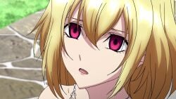 1boy 1girls angelise_ikaruga_misurugi animated anime blonde_female blonde_hair blush blushing blushing_profusely cross_ange disarmed fit_female forced green_eyes hourglass_figure hypnosis hypnotized kissing light-skinned_female male/female mind_control nipple_pinch no_bra no_sex nonconsensual open_mouth panties_around_leg panties_down public_nudity rape red_eyes screencap shaking shoes_only short_hair skinny skinny_girl slim_waist sound subtitled subtitles undressing video white_body white_dress