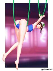 1boy 2d activision airexelart blizzard_entertainment bondage bound bulge choker crop_top d.va femboy feminine_male genderswap genderswap_(ftm) girly overwatch rule_63 shooting_star_d.va solo_male teenager tied_up trap