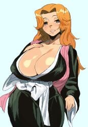 1girls big_breasts bleach female female_only matsumoto_rangiku mole solo whoopsatro