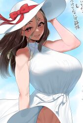 1girls :o abs artist_name artist_signature artist_website big_breasts breast_grab breasts brown_fur brown_hair dress female female_focus female_only hat huge_ass huge_breasts kimono looking_at_viewer muscular_female raiden_tameemon_(shuumatsu_no_valkyrie) rule_63 shuumatsu_no_valkyrie solo solo_female solo_focus tagme tenpura_(artist) tenpura_(tenpura621) url voluptuous