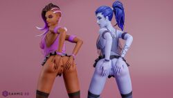 sombra from overwatch by sanmie3d