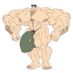 abs biceps dick_gumshoe gay hyper hyper_balls hyper_genitalia hyper_penis hyper_testicles male male_focus male_only muscle muscles muscular muscular_arms muscular_ass muscular_back muscular_legs muscular_male muscular_thighs nipples omn10usly pecs veins veiny_penis