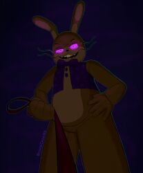 five_nights_at_freddy's five_nights_at_freddy's:_help_wanted glitchtrap glowing_eyes hypnosis leash leashed_pov looking_at_viewer male male_only malhare point_of_view pov upward_shot