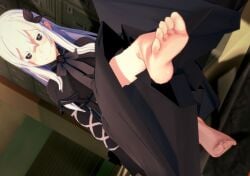 3d absurdres barefoot echidna_(re:zero) feet feet_up foot_fetish kk kks re:zero_kara_hajimeru_isekai_seikatsu soles toes