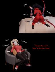 3d big_breasts breasts charlie_morningstar charlie_morningstar_(hazbin_hotel) cuck_chair cuckquean curvaceous curvy curvy_figure female femdom futa_on_female futadom futanari hazbin_hotel helluva_boss heperson imp lingerie masturbation millie_(helluva_boss) mistress netorare shortstack skirt submissive thick thick_ass thick_thighs thighhighs thighs vaggi_(hazbin_hotel) vaggie vaggie_(hazbin_hotel) voyeur voyeurism