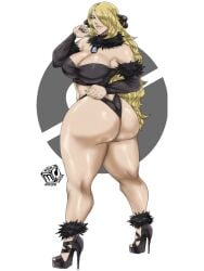 cynthia (pokemon) from pokemon by sekushimagik