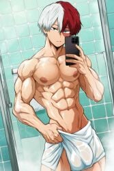 shouto todoroki from my hero academia by hekaro