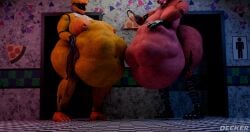 2girls 3d 3d_(artwork) ambiguous_prey belly belly_bulge bib big_belly big_belly_bulge big_breasts breasts exposed_boobs exposed_breasts female_pred five_nights_at_freddy's five_nights_at_freddy's_2 giantess huge_belly huge_belly_bulge huge_boobs huge_breasts human human_prey hyper hyper_belly hyper_breasts large_boobs large_breasts multiple_prey oral_vore pixelrepture robot robot_female robot_pred soft_vore squirming squirming_belly squirming_gut squirming_prey struggling struggling_prey vore vore_belly voreception withered_chica withered_foxy yellow_body