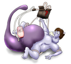 1boy blorf inflation male male_only mewtwo nude penis pokemon pokemon_(species) rape solo toony urethral victor_the_mewtwo victor_the_mewtwo_(artist) what