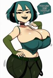 ai_generated ass booty breasts cartoon_network cleavage emo giant_ass giant_breasts gigantic_ass gigantic_breasts goth goth_girl gwen_(tdi) hips huge_ass huge_breasts huge_hips large_ass large_breasts lubbasdump massive_ass massive_breasts thighs total_drama_island wide_hips