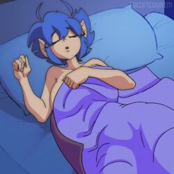 1:1 1girls 2d 2d_animation alternate_version_available animated bed bed_sheet big_breasts blue_hair clitoris cold completely_nude completely_nude_female covering edit emi_(twistedgrim) female female_focus female_only hot huge_breasts large_breasts light-skinned_female light_skin lying medium_hair naked naked_female navel nude nude_female on_bed original original_character pointy_ears pussy sheets short_hair short_video shorter_than_30_seconds sleeping sleeping_nude sound sound_edit tagme twistedgrim video