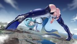 1futa anus aqua_hair ass balls big_breasts big_penis blush bottomless breasts city clothed clothing cum cum_drip destruction erection eula_(genshin_impact) futa_giantess futa_only futa_sans_pussy futanari genshin_impact giant_futanari giantess high_heels human jack-o_pose legs light-skinned_futanari light_skin masturbation mostly_clothed penis penis_piercing piercing qq solo sweat top-down_bottom-up veiny_penis veiny_testicles