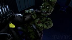 2boys 3d 3d_(artwork) anal_sex animated animatronic ass balls bear cum cum_inside dick ejaculation erection five_nights_at_freddy's five_nights_at_freddy's_3 five_nights_at_freddy's_4 fnaf gay gross hi_res humanoid ingame_model looking_at_another male/male male_only male_penetrating male_penetrating_male nightmare_(fnaf) penetration rabbit robot sex sfmmations short_playtime sound springtrap springtrap_(fnaf) tagme video william_afton