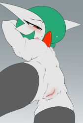 fir3born gardevoir nipples pokemon pokemon_(species) pokemon_species pussy true_flat_chest upward_shot