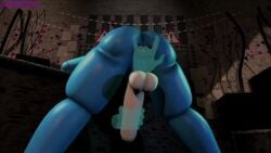 1ambiguous 1boy ambiguous/male ambiguous_gender anal anal_fingering anal_orgasm animated animatronic ass back_view balls butt cum ejaculation elementz808 erection faceless_male femboy femboysub fingering fingering_ass five_nights_at_freddy's gay hi_res humanoid male/male male_only no_sound pov robot tagme toy_bonnie_(fnaf) video