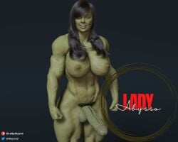 1futa 3d 3d_(artwork) abs abysso areolae artist_name big_breasts big_penis black_background black_hair breasts dark_hair erect_penis erection futa_only futanari green_skin huge_breasts huge_cock hulk_(series) ladyabysso large_breasts large_penis looking_at_viewer marvel marvel_comics muscles muscular muscular_futanari muscular_thighs nipples nude penis pubic_hair self_upload she-hulk solo thick_thighs thunder_thighs veiny_muscles veiny_penis wide_hips