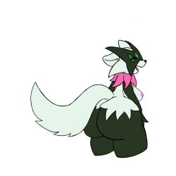 anthro ass big_ass big_breasts big_butt collar ears_back ears_down female female_only flower furry furry_breasts furry_ears furry_female furry_only furry_tail grass_type magician meowscarada open_mouth pokémon_(species) pokemon pokemon_sv speedrun sprigatito starter_pokemon tail yiff