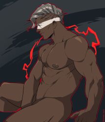 1male ares_(hades) grey_hair hades_(game) male male_focus male_only vitamin_bara