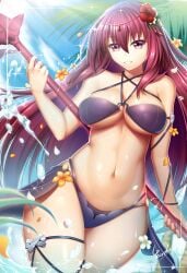 1girls big_breasts breasts fate/grand_order fate_(series) guardian-panda scathach_(fate) solo