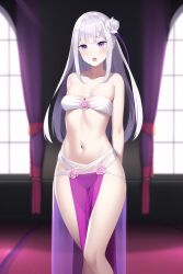 emilia (re:zero) from re:zero kara hajimeru isekai seikatsu by mobotium