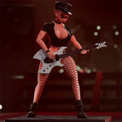 1girls animated animated bouncing_breasts breasts female female_only guitar huge_breasts original original_character solo solo_female tagme thick_thighs whangbam wide_hips