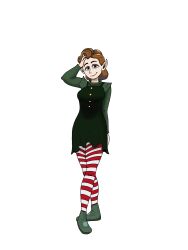 betty christmas curled_hair dress green_eyes leggings spicy_grapes_(artist) the_santa_clauses