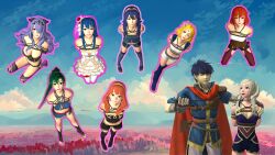 1boy 3d 6+girls 8girls ;p alternate_costume armor_break arms_behind_back bangs baron_samedi_(artist) black_panties blonde_hair blue_eyes blue_hair bondage breasts bride broken_armor brown_eyes caeda_(bridal)_(fire_emblem) caeda_(fire_emblem) camilla_(fire_emblem) celica_(fire_emblem) chain_leash cleavage collar corset earrings female female_focus femsub fire_emblem fire_emblem:_mystery_of_the_emblem fire_emblem:_path_of_radiance fire_emblem:_radiant_dawn fire_emblem:_shadow_dragon_and_the_blade_of_light fire_emblem:_the_blazing_blade fire_emblem_awakening fire_emblem_echoes:_shadows_of_valentia fire_emblem_fates fire_emblem_gaiden fire_emblem_warriors from_above green_eyes green_hair grey_eyes grin hair_over_one_eye happy_sub harem horns ike_(fire_emblem) kneeling large_breasts leash lianna_(fire_emblem) long_hair looking_at_viewer looking_back looking_up lucina_(fire_emblem) lyn_(fire_emblem) maledom medium_breasts medium_hair minerva_(fire_emblem) more_at_source multiple_girls multiple_subs nintendo official_alternate_costume one_eye_closed open_mouth orange_hair panties pink_eyes ponytail purple_hair red_eyes red_hair robin_(fire_emblem) robin_(fire_emblem)_(female) rope rope_bondage small_breasts smile symbol-shaped_pupils tiara tongue tongue_out twintails underwear wedding_dress wink