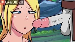 2d animated blonde_hair blowjob blue_eyes cum cum_drip cum_dripping_from_mouth cum_in_mouth cum_in_nose cum_inside cum_on_tongue cum_out_nose cum_through_nose cumshot cumshot_in_mouth female forced_oral hairband interspecies landidzu league_of_legends luxanna_crownguard male mouth_open mouth_rape mp4 one_eye_closed open_mouth rape rengar sound sound_effects tagme unseen_male_face video