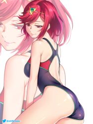 1girls ass etchimune female female_only nintendo pyra sideboob solo swimsuit tagme xenoblade_(series) xenoblade_chronicles_2