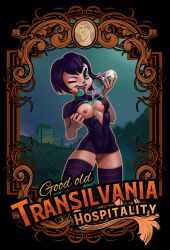 beitaier breasts hotel_transylvania liquid mavis_dracula pinup tongue_out vampire