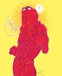 red guy (dhmis) from dont hug me im scared by luckwoolf