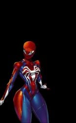 1girls big_ass bodysuit curvy edited female female_only human human_only marvel mayday_parker small_breasts small_waist solo solo_female spider-girl spider-man_(series) thick_thighs tight_clothing tight_fit wide_hips