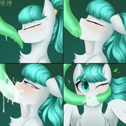 comic cum cum_in_mouth heart heart-shaped_pupils my_little_pony rini-chan tagme tentacle tentacle_in_mouth tentacle_penetration tentacle_sex