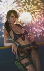 quiet (metal gear) from metal gear solid by leonyash3d