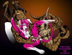 anal anal_sex anthro breasts buggery claws couple dragon drakkor duo female flat_chest male muscles penetration pink pussy rodent scalie sex shane_nelson shayla_the_pink_mouse small_breasts spoons_position spread_legs spread_pussy spreading ssn_inc straight