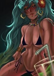 1girls big_breasts big_thighs bikini bikini_bottom bikini_top brazilian_miku breasts breasts_bigger_than_head breasts_out camel_toe cameltoe curvaceous curvy curvy_body curvy_female curvy_figure curvy_hips hatsukiowil hatsune_miku hourglass_figure huge_thighs inverted_nipples large_breasts massive_thighs panties tan-skinned_female tanned tanned_skin thick_ass thick_legs thick_thighs thunder_thighs thunderthighs tits_out vocaloid wide_thighs