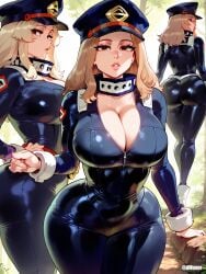 1girls ai_generated ass breasts camie_utsushimi cleavage difuxer female female_only large_ass large_breasts light-skinned_female light_skin looking_at_viewer my_hero_academia solo wide_hips